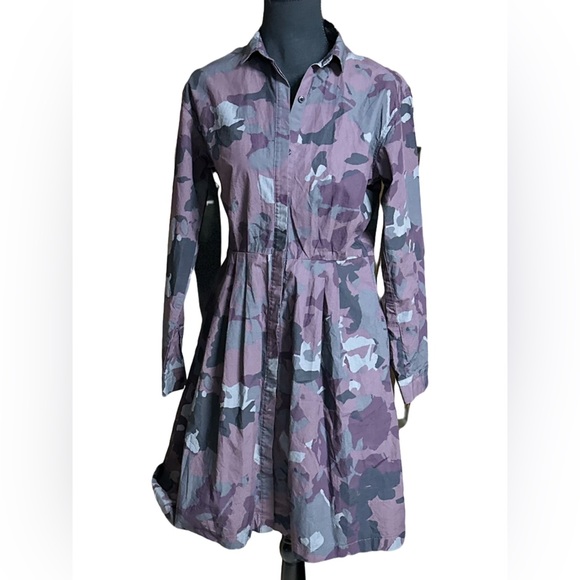 Gap - Purple camo long sleeve dress - Picture 1 of 3